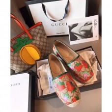 Gucci GG Strawberry Print Espadrilles 2019