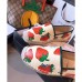 Gucci Leather Strawberry Print Espadrilles 2019