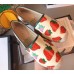 Gucci Leather Strawberry Print Espadrilles 2019