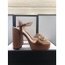 Gucci Heel 11cm Platform 2.5cm Sandals with Double G 573021 Khaki 2019