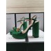 Gucci Heel 11cm Platform 2.5cm Sandals with Double G 573021 Green 2019