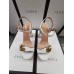 Gucci Heel 11cm Platform 2.5cm Sandals with Double G 573021 White 2019