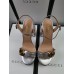 Gucci Heel 11cm Platform 2.5cm Sandals with Double G 573021 Silver 2019