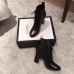 Gucci Leather Heel Ankle Lace-up Boots Black 2018