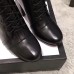 Gucci Leather Heel Ankle Lace-up Boots Black 2018