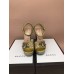 Gucci Glittered Bee Trim Heel Sandals 475915 Gold 2018