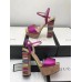 Gucci Rainbow Heel Sandals Hot Pink 2018