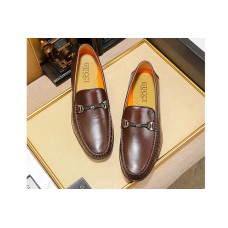 Mens Gucci Leather loafer with Brown leather