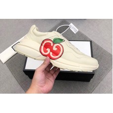 Mens and Womens Gucci 609343 Rhyton GG apple sneaker