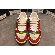 Gucci ‎546163 Screener leather sneaker Red and white leather