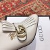 Gucci Heel 7.5cm Double G Fringe Leather Boots Gold Thread Embroidered Bees And Stars 551545 White 2018