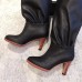 Gucci Leather Over-The-Knee Boots 522689 Black 2018
