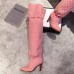 Gucci Canvas Over-the-knee Boots 523513 Pink 2018