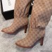 Gucci Canvas Over-the-knee Boots 523513 Beige 2018