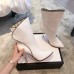 Gucci Crystal Edge Leather Boots White 2018