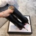 Gucci Crystal Edge Leather Boots Black 2018
