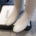 Gucci GG Leather High Boots Creamy 2018