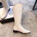 Gucci GG Leather High Boots Creamy 2018