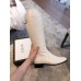 Gucci GG Leather High Boots Creamy 2018