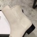 Gucci GG Leather Ankle Boots White 2018