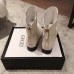 Gucci GG Leather Ankle Boots White 2018