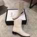 Gucci GG Leather Ankle Boots White 2018