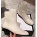 Gucci GG Leather Ankle Boots White 2018