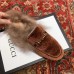Gucci Princetown Jordaan Fur Wool Slipper Velvet Caramel 2018
