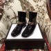 Gucci Chain Leather Boots Black 2018