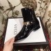 Gucci Chain Leather Boots Black 2018