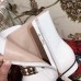 Gucci Chain Leather Boots White 2018