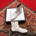 Gucci Jordaan Horsebit Leather Ankle Boots 496619 White 2018