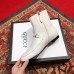 Gucci Jordaan Horsebit Leather Ankle Boots 496619 White 2018