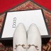 Gucci Jordaan Horsebit Leather Ankle Boots 496619 White 2018