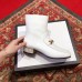 Gucci Horsebit Leather Ankle Boots With Crystals White 2018