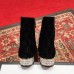 Gucci Horsebit GG Velvet Ankle Boots With Crystals Black 2018