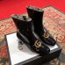 Gucci Patent Leather Ankle Boots With Double G Black 2018