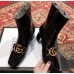 Gucci Patent Leather Ankle Boots With Double G Black 2018