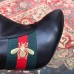 Gucci Heel 9cm Web Bee and Star Boots Black 2018