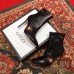 Gucci Heel 9cm Web Bee and Star Boots Black 2018