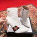 Gucci Heel 9cm Web Bee and Star Boots White 2018