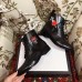 Gucci Leather Ankle Boots Black Embroidered Heart Sword And Tiger Head 2018