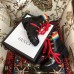 Gucci Rainbow Stripe Leather Ankle Boots Black With Web Bee 2018