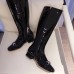 Gucci Horsebit Patent Leather High Boots Black 2018