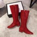 Gucci Horsebit Patent Leather High Boots Red 2018