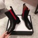 Gucci Heel 2.5cm Web Leather Ankle Boots Black 2018