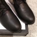 Gucci GG and Leather Lace-Up Boots Black 2018