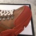 Gucci Flashtrek High-Top Lovers Sneakers Brown 2018