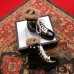 Gucci Wool Leather Ankle Boots Black With Pearl Strap 499487 2018