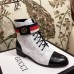 Gucci Lace-up Ankle Boots GG White with Strap 2018